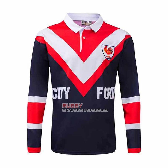 Camiseta Polo ydney Roosters Rugby ML 1976 Retro